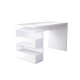 Psací stůl s poličkami do dětského pokoje / pracovny / kanceláře, bílý, šířka 120 cm
