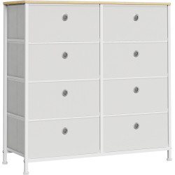 Malá skříňka s kovovým rámem a látkovými šuplíky do domácnosti / kanceláře 80x82x30 cm