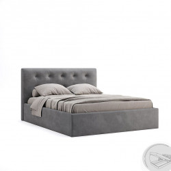 3kraft Manželská postel Katrin s úložným prostorem 180x200 šedá