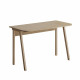 Jednoduchý malý pracovní stůl se zaoblenými rohy dub 120x46 cm