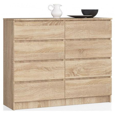 Šuplíková komoda 120 dub sonoma do chodby / předsíně / pokoje 120x99x40 cm