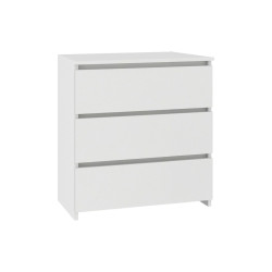 Malá skříňka se šuplíky bílá moderní bezúchytková, lamino, 60x57x35 cm