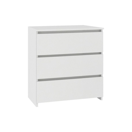 Malá skříňka se šuplíky bílá moderní bezúchytková, lamino, 60x57x35 cm